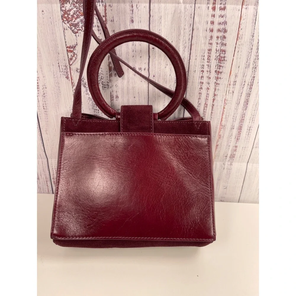 Women's HOBO Heidi Handbag In Burgundy